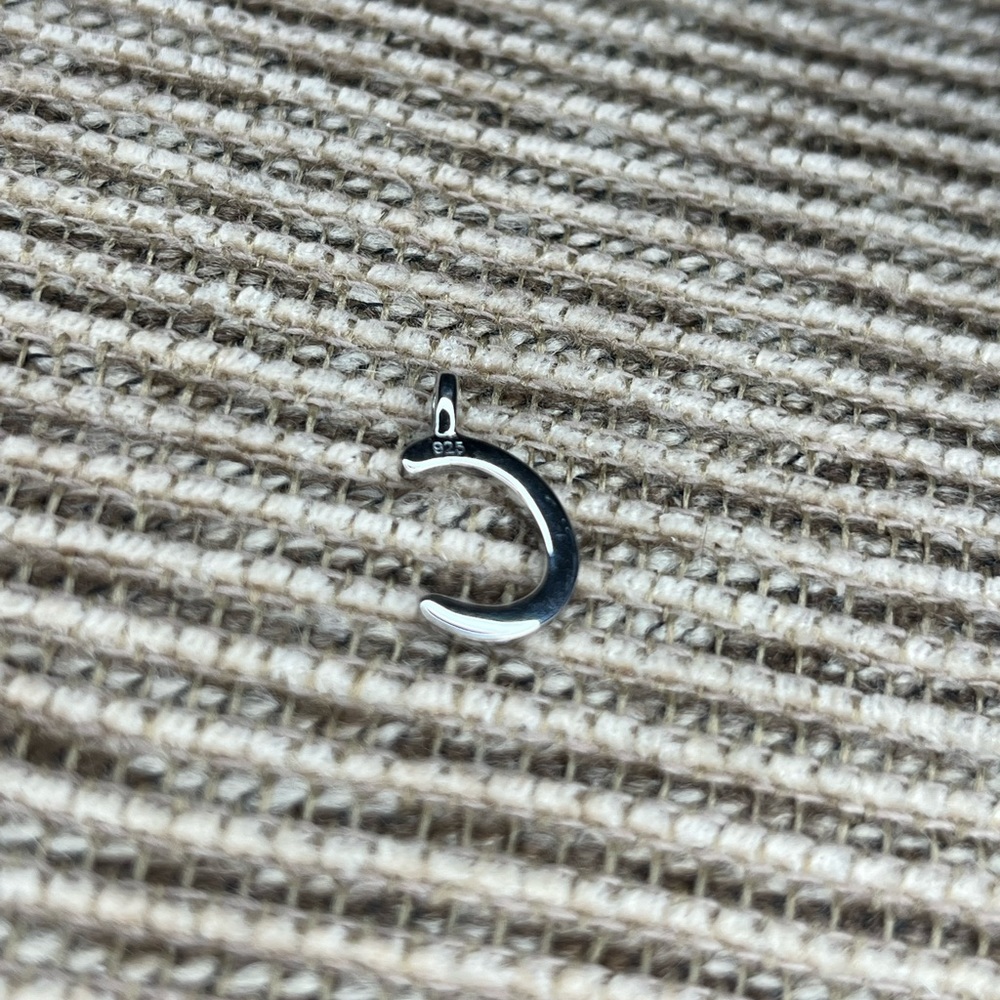 Sterling silver c pendant
